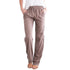 Solid cotton linen drawstring loose casual wide leg pants